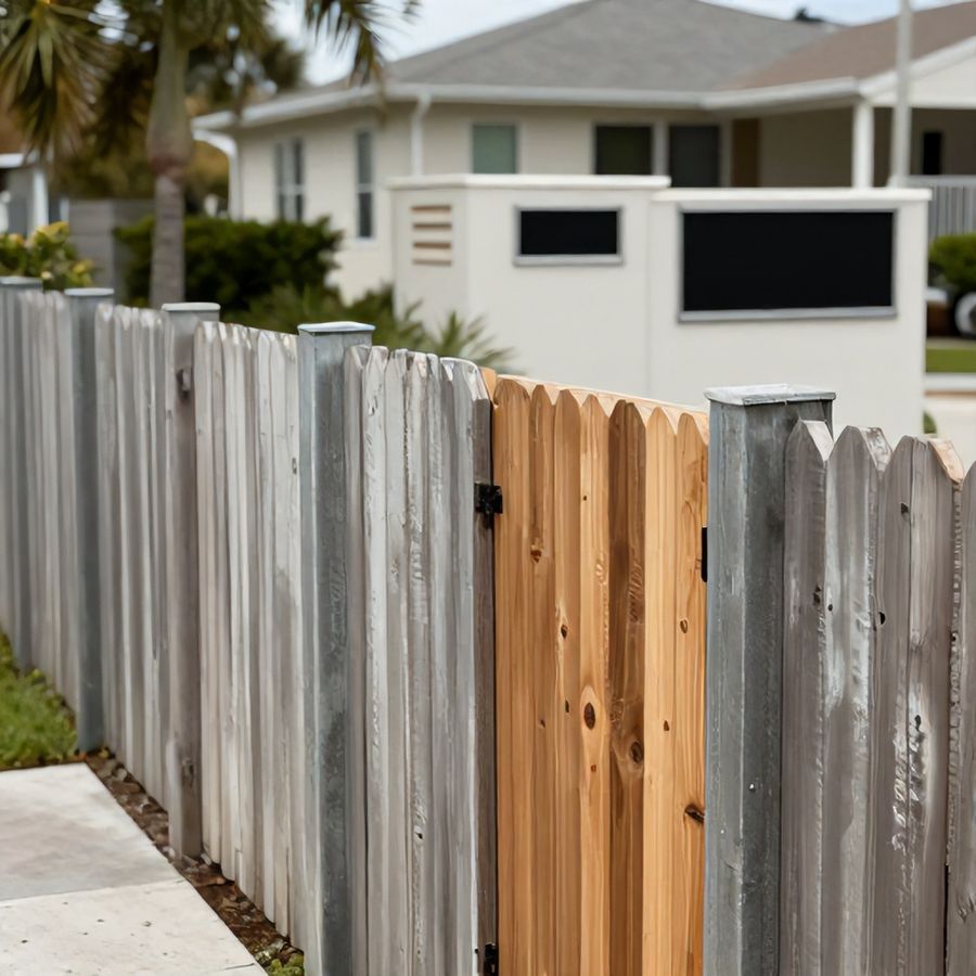 A wood privacy fence in a master-planned Wesley Chapel subdivision, the kind of community a district often serves